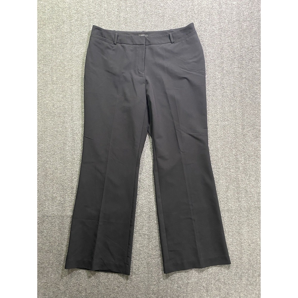 Worthington Curvy Fit Perfect Trouser Pants Women Black Size 14 S Dress Pants